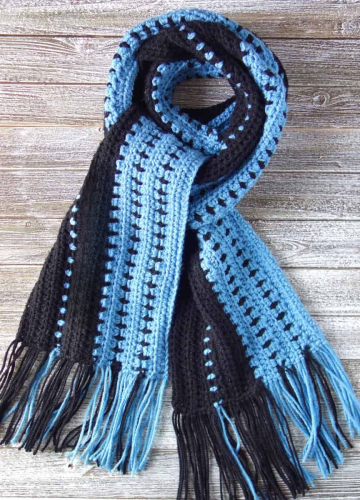 12 Crochet Scarf for Men Free Patterns