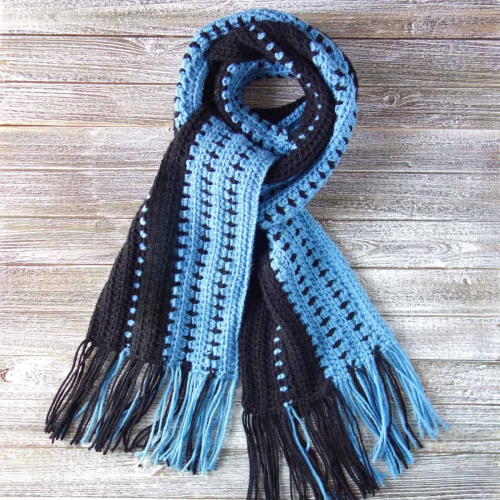 mens scarf crochet free patterns