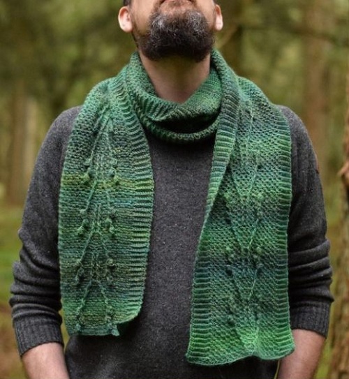 blooming moss scarf