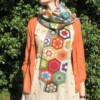 5 African Flower Scarf Free Crochet Patterns