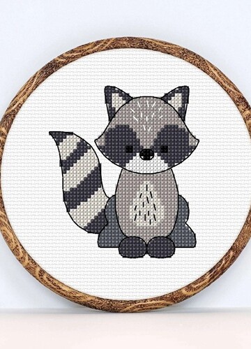 5 Raccoon Embroidery Free Patterns