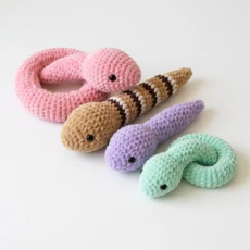 Adorable Plush Snake Friends Free Crochet Pattern