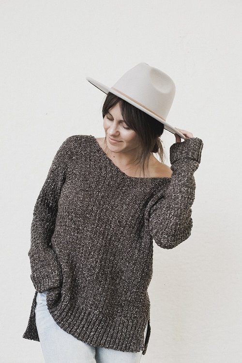 Crochet Off Shoulder Sweater Free Patterns 3