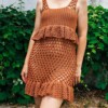 10 Crochet Ruffle Dress Free Patterns