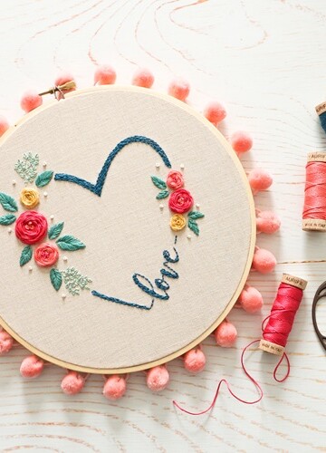 10 Valentine's Day Embroidery Free Patterns