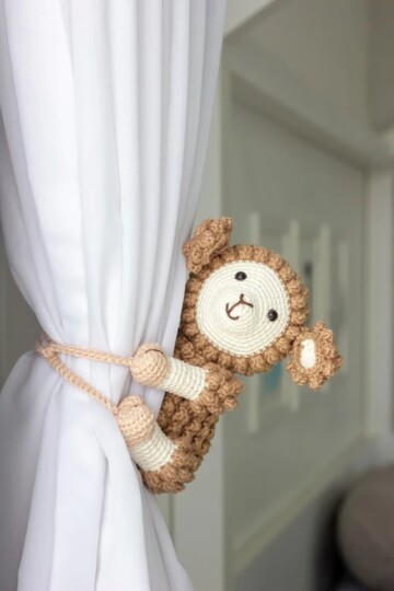 11 Animal Curtain Tieback Free Crochet Patterns
