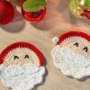 11 Crochet Christmas Coaster Free Patterns