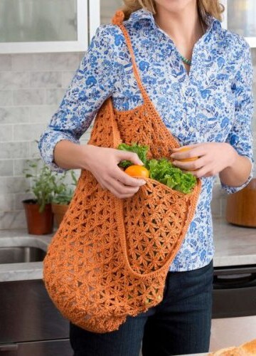 11 Crochet Grocery Bag Free Patterns
