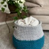 12 Crochet Floor Basket Free Patterns