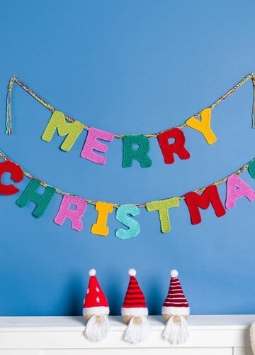 13 Crochet Christmas Garland Free Patterns