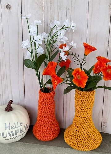 14 Crochet Vase Free Patterns