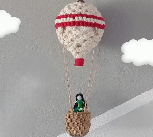 Stunning Macrame Hot Air Balloon
