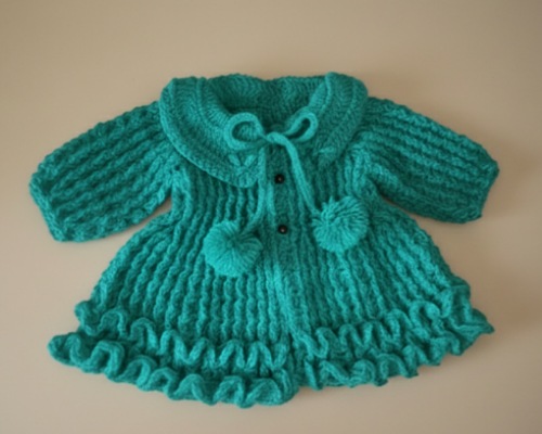 Ruffle Baby Coat