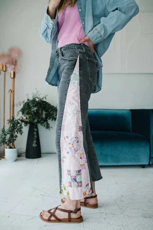Sew a Side Panel into Jeans