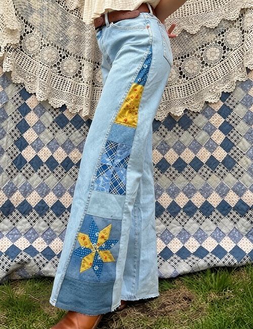 Star Quilt Block Tutorial - Tulipán Originals Jean Inserts part 1
