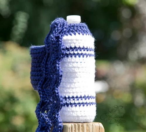 Marker Water Bottle Cozy Free Crochet Pattern