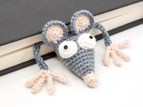Crochet Rat Bookmark Free Pattern