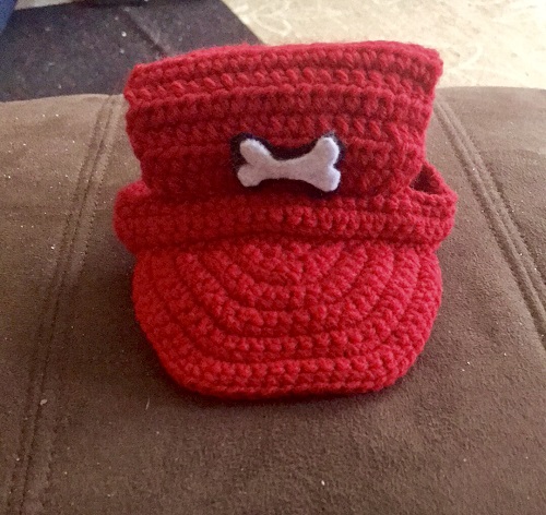 Crochet Dog Baseball Cap