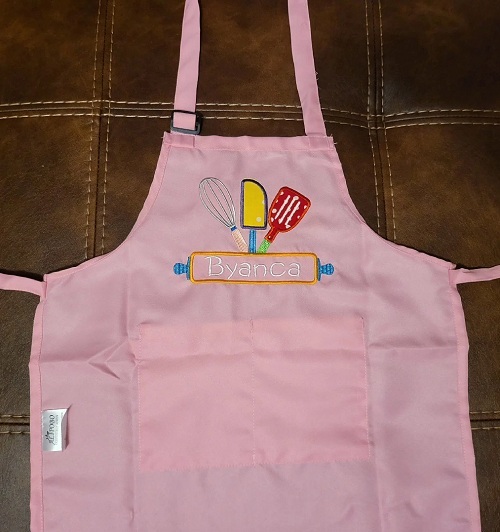 Embroidery | Little Baker | Kid's Apron | Single Needle Brother PE800