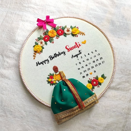 Calendar Hoop Art