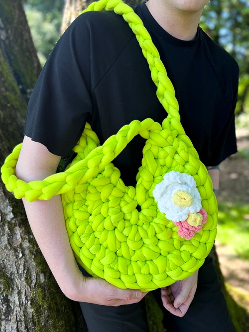 Tubular Lily Pad Bag Free Crochet Pattern