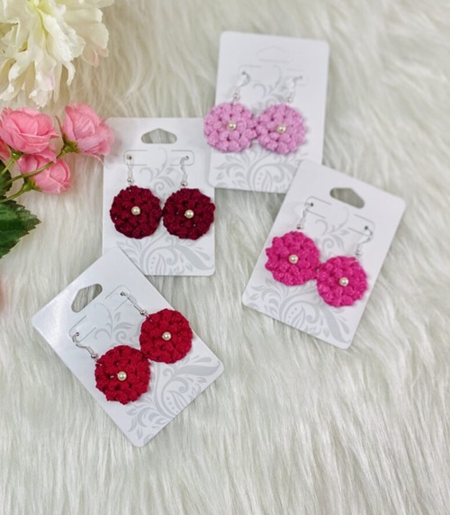 Popcorn Flower Earrings