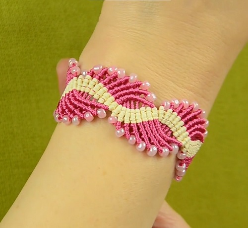 Wavy Lagoon - Macramé Bracelet Tutorial