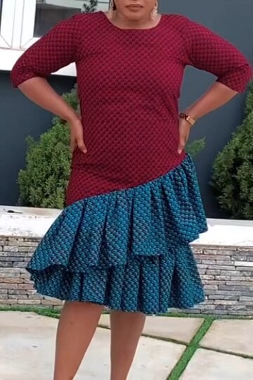 5 Asymmetrical Layered Ruffle Dress Free Sewing Patterns