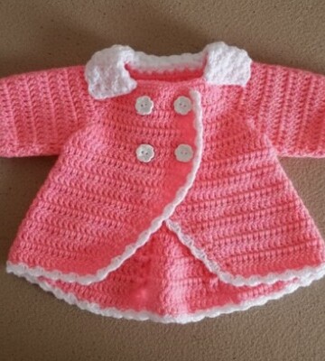 6 Crochet Baby Coat Free Patterns