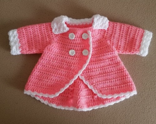 DIY Double Breasted Baby Coat