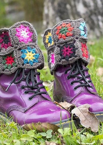 6 Crochet Granny Square Leg Warmer Free Patterns