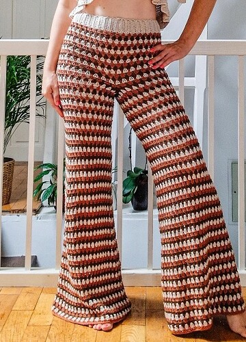 7 Crochet Oversized Pants Free Pattern
