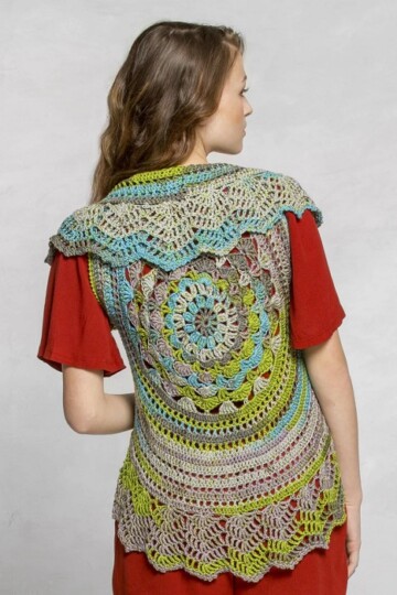 7 Mandala Vest Free Crochet Patterns