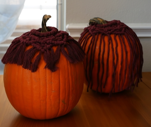 DIY Macramé Pumpkin Topper