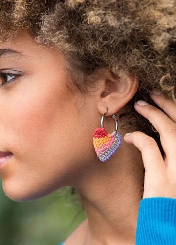 10 Crochet Hoop Earrings Free Patterns