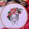 10 Face Embroidery Art Free Patterns