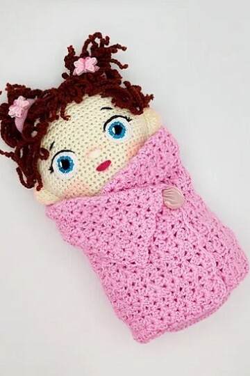 15 Crochet Swaddled Toys Free Patterns