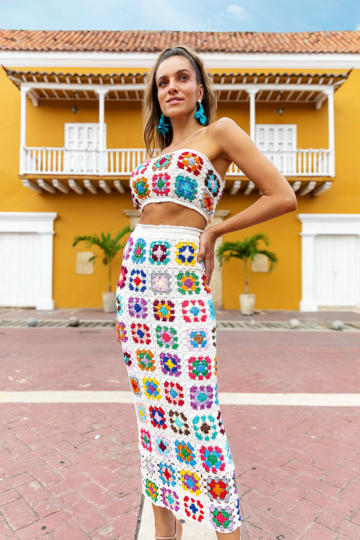 15 Crochet Winter Skirt Free Patterns