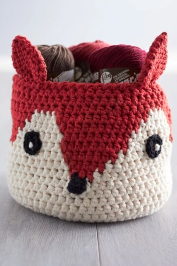16 Free Crochet Round Basket Patterns