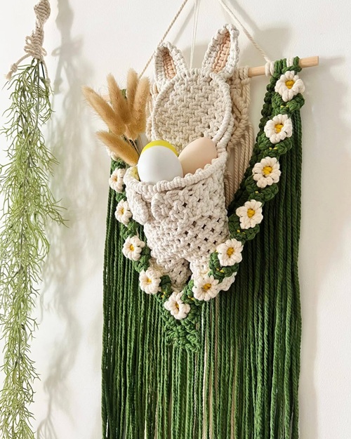 Macrame Flower Wall Hanging
