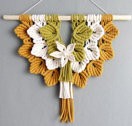 Macrame Flower Wall Hanging Free Patterns