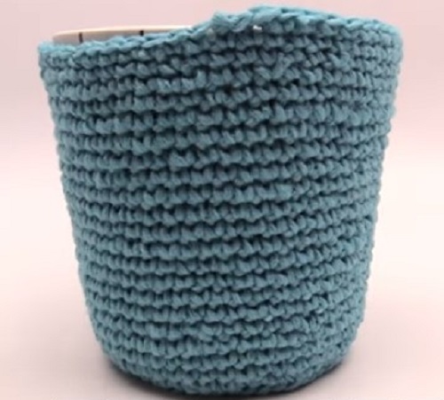 DIY Crochet Flower Pot Pattern Ideas 3