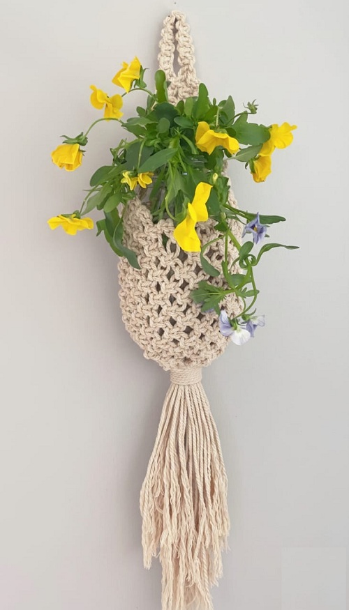 macrame hanging pod tutorial