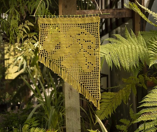 Crochet Monstera Leaflet Wall Hanging Free Pattern