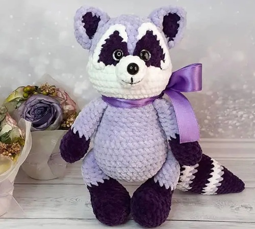 Crochet Plush Raccoon