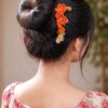 7 Crochet Floral Hair Pin Free Patterns