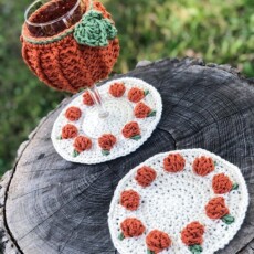 8 Crochet Pumpkin Coasters Free Patterns