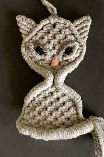 8 Macrame Animal Face Wall Hanging Free Patterns
