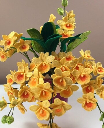 9 Crochet Flowering Orchids Free Patterns