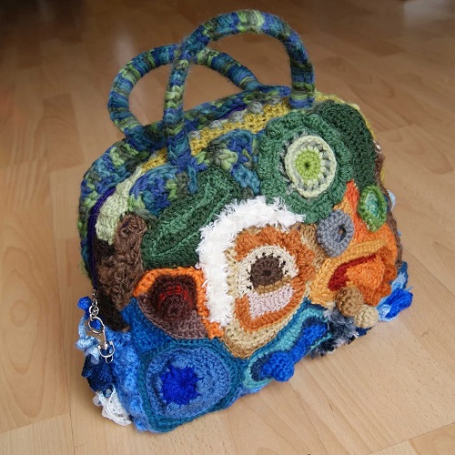 Freeform Crochet Bag:
